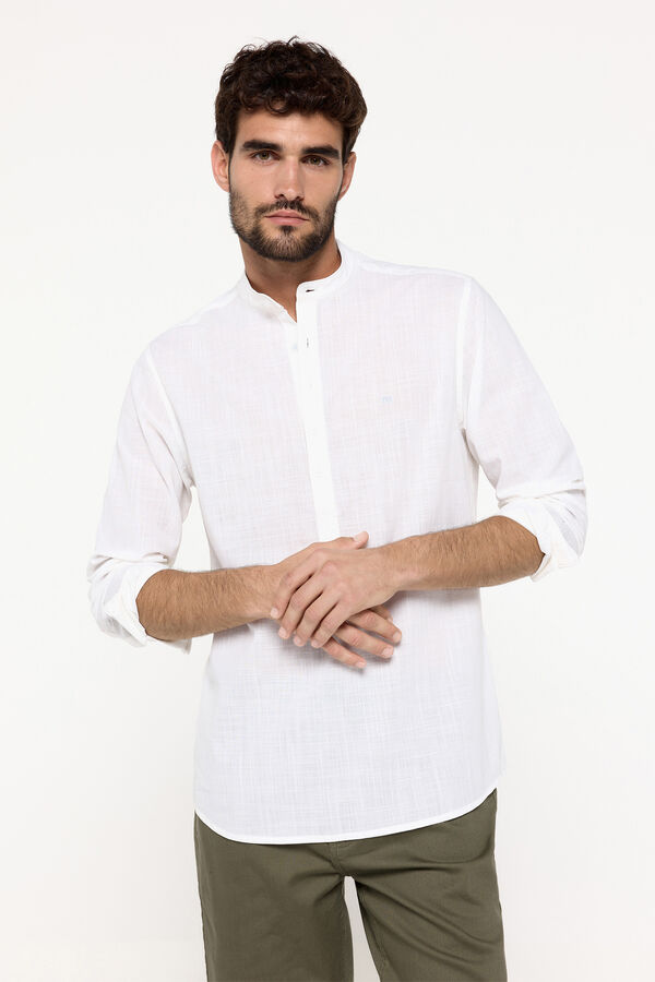 Fifty Outlet Camisa mao polera Blanco