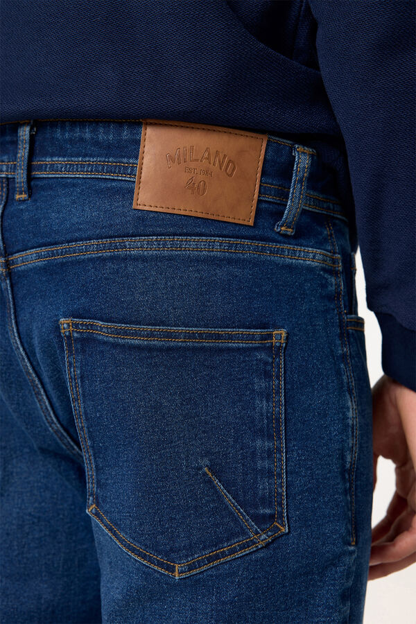 Fifty Outlet Pantalón denim slim aniversario Azul