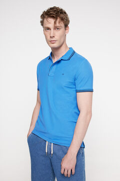 Fifty Outlet Polo Tipping Contraste Azul