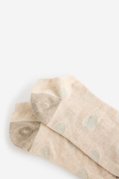 Fifty Outlet Calcetines cortos lunares lurex Beige