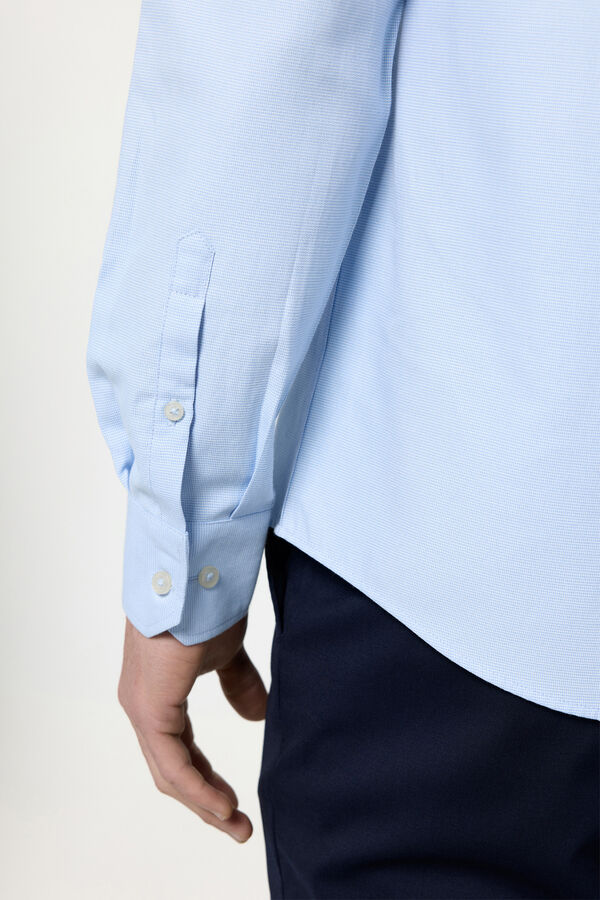 Fifty Outlet Camisa vestir estructura milano Azul