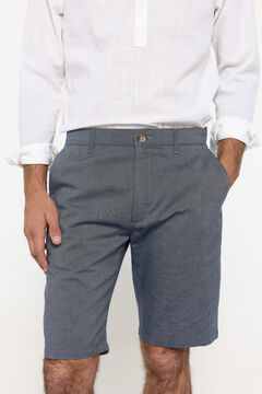 Fifty Outlet Bermudas oxford de algodón Navy