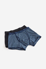 Milano Pack boxer liso y estampado Navy