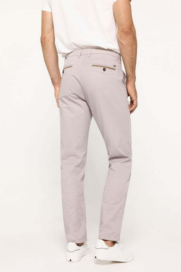 Fifty Outlet Pantalón chino liso Beige