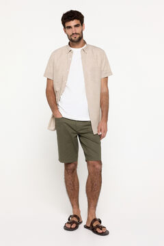 Fifty Outlet Bermudas cinco bolsillos. Kaki Oscuro