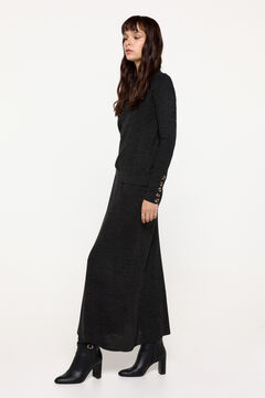 Fifty Outlet Falda Evasé Tricot Marengo