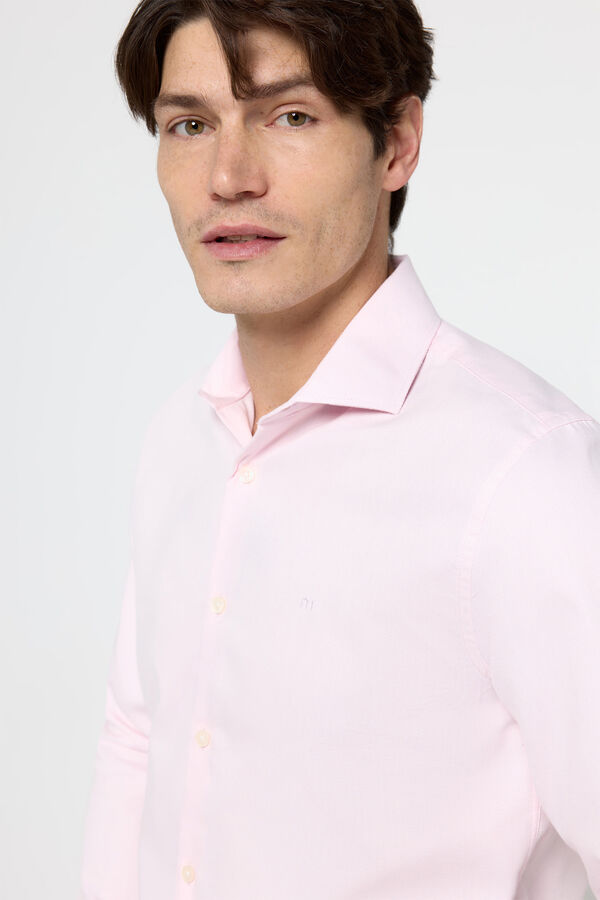 Fifty Outlet Camisa vestir lisa Rosa