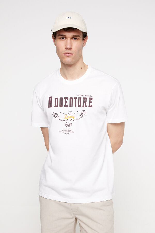 Milano Playera manga corta. 100% algod&oacute;n. Blanco