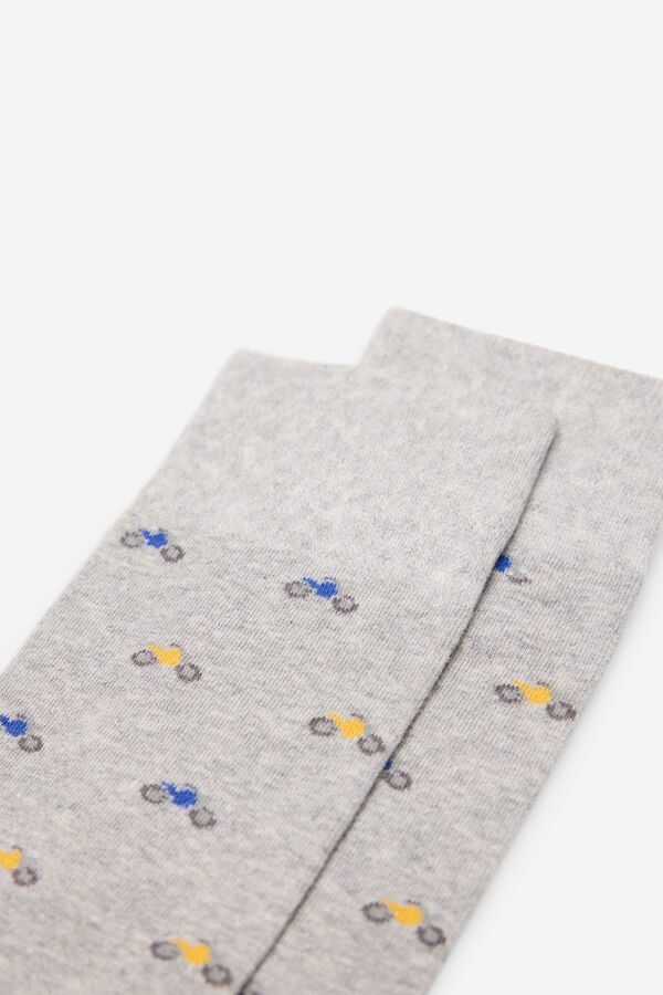 Fifty Outlet Calcetín jacquard Gris