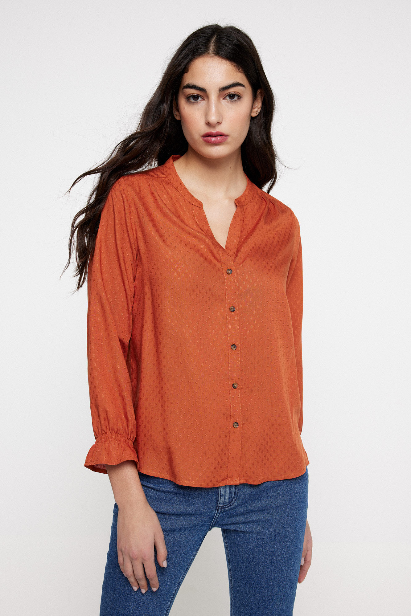 Blusa lisa mujer outlet