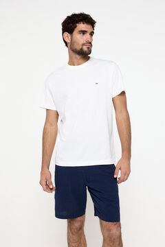 Fifty Outlet Bermudas seersucker color liso Navy