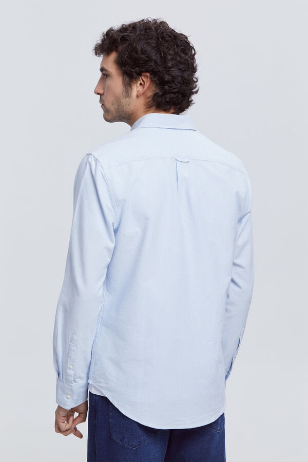 Milano Camisa Oxford Rayas Azul