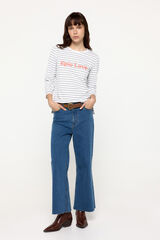 Fifty Outlet Playera manga francesa cuello redondo ajustado Verde