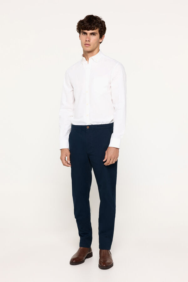 Fifty Outlet Pantalón chino liso Navy