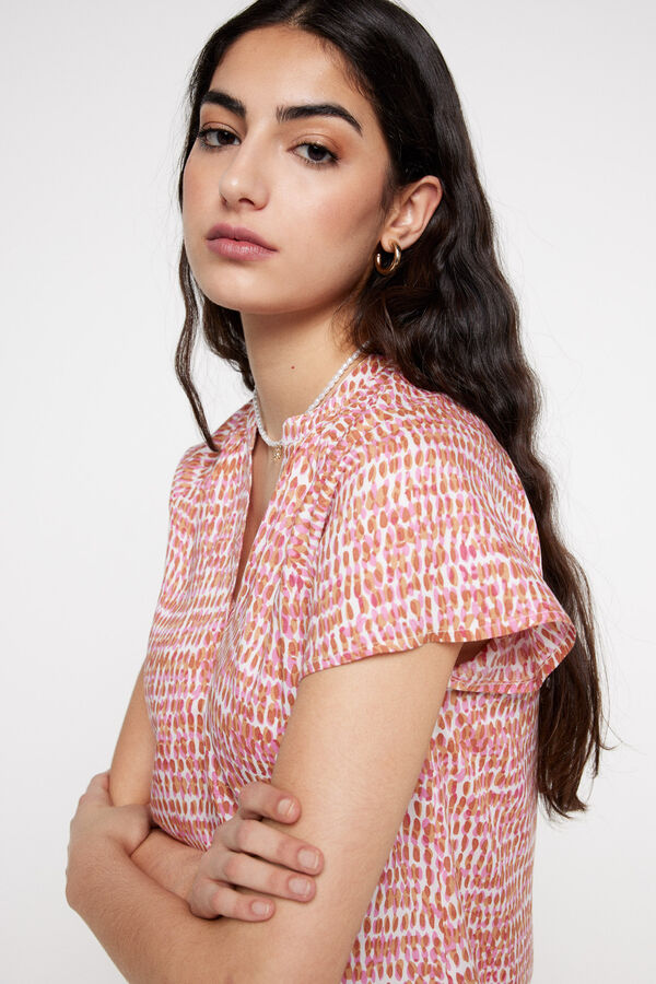 Fifty Outlet Blusa manga capa. Naranja