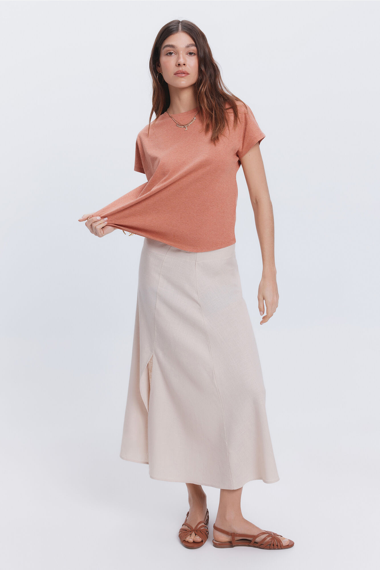 Milano Camiseta mezcla lurex