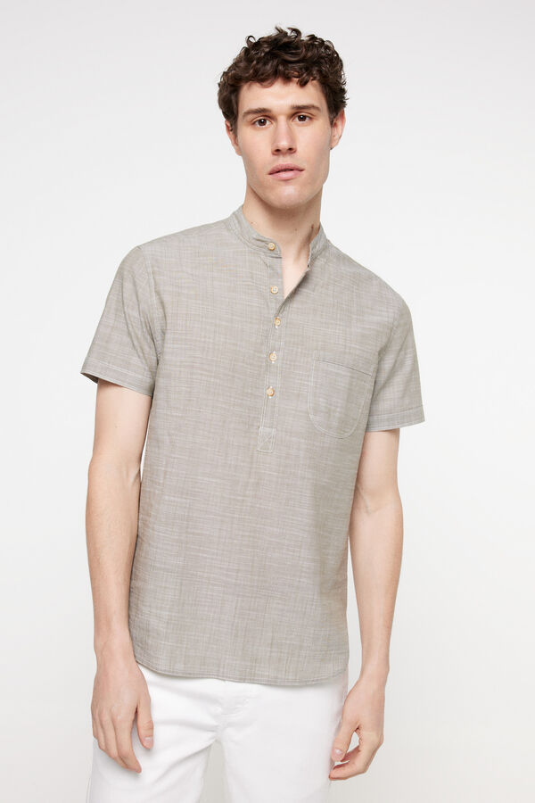 Fifty Outlet Camisa mao polera. Verde
