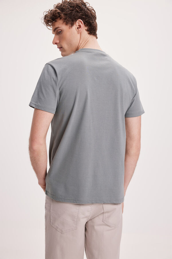 Milano Camiseta Estampada Gris Oscuro