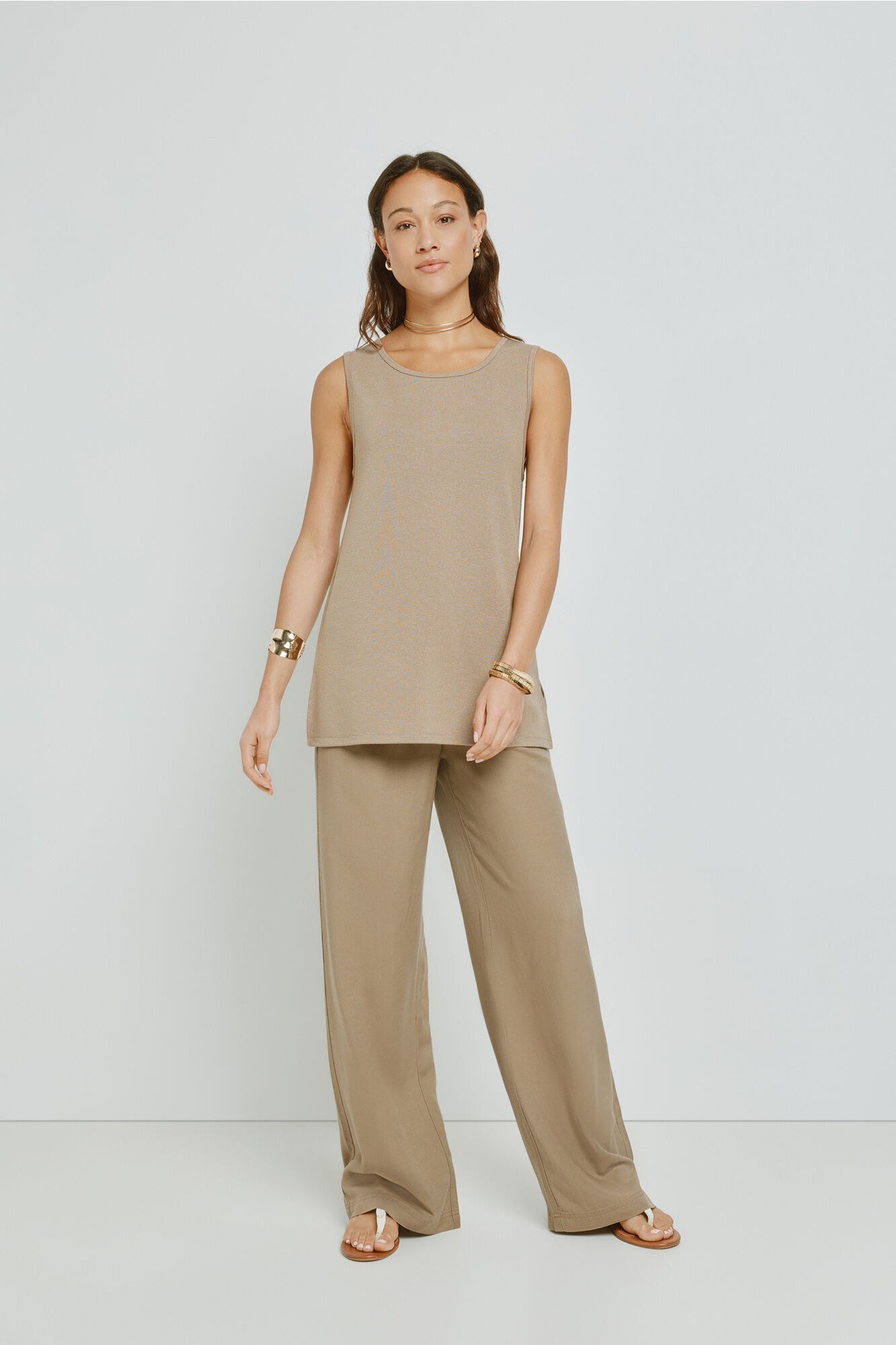 Milano Top cuello redondo