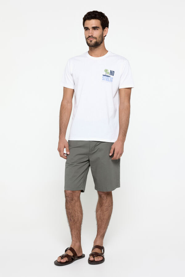 Milano Playera manga corta. 100% algod&oacute;n. Blanco