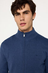 Fifty Outlet Chaqueta tejido cierre Azul Oscuro