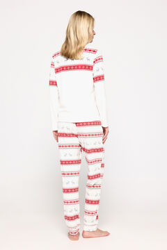 Fifty Outlet Pijama velour navideño natural