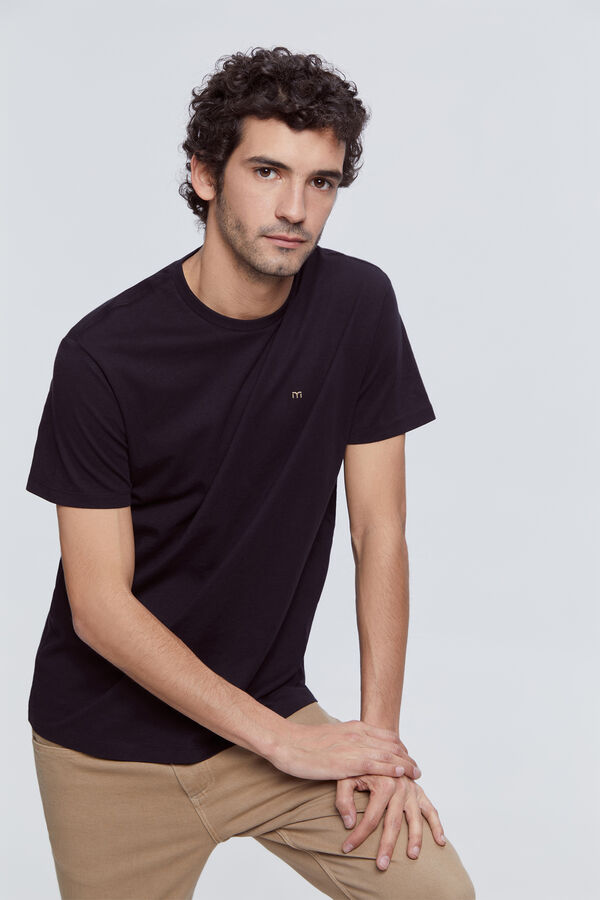 Milano Camiseta basica 100% algodón BCI Negro