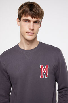 Fifty Outlet Sudadera Patch Milano Gris Oscuro