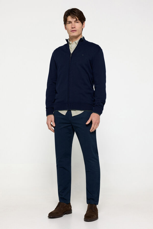 Fifty Outlet Pantalón chino liso Navy