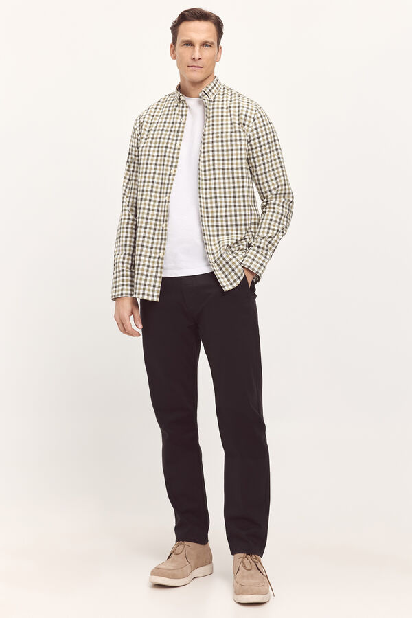 Fifty Outlet Pantalón chino slim SPF Verde