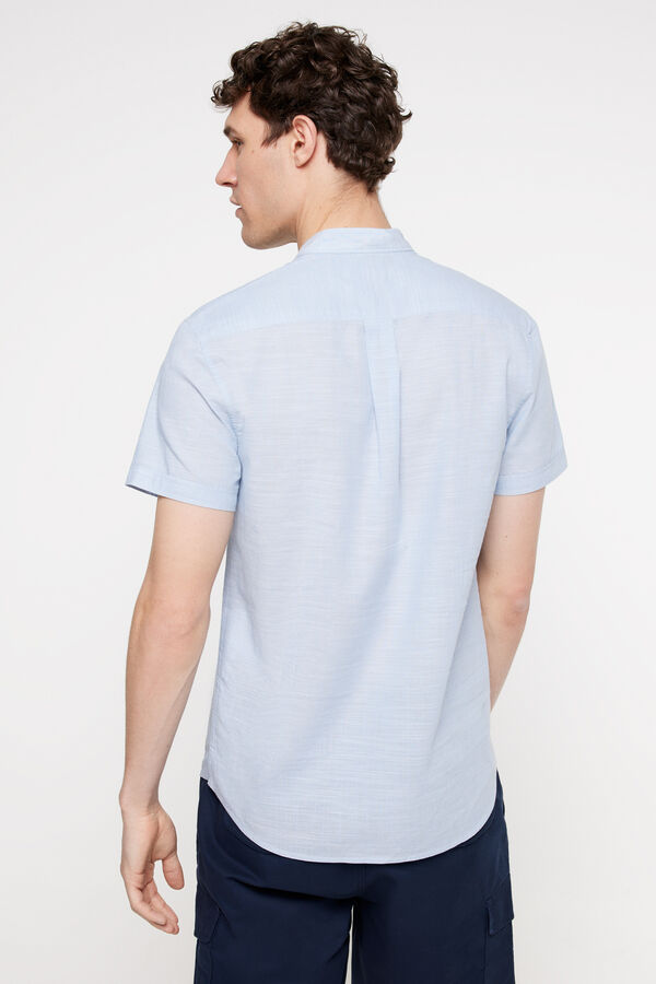 Milano Camisa mao polera. Azul