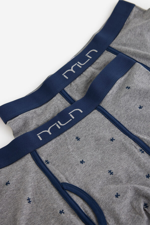 Milano Pack de boxers fantas&iacute;a puzzle Gris Oscuro