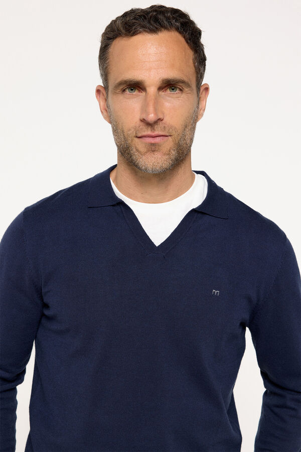Fifty Outlet Suéter cuello abierto Navy