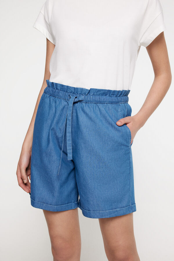 Milano Bermudas light denim. Navy