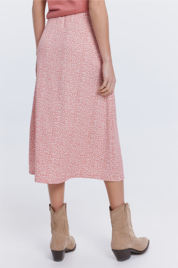 Fifty Outlet Falda midi circular Rojo