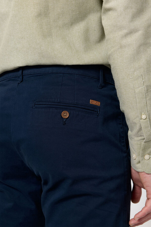 Fifty Outlet Pantalón chino liso Navy
