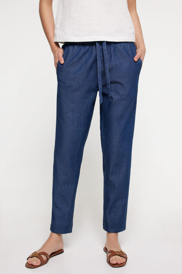 Fifty Outlet Pantalón light denim. Navy