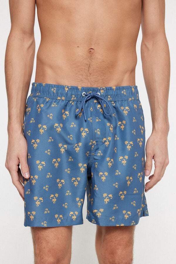 Milano Ba&ntilde;ador Estampado Motivos Azul