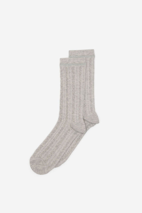 Fifty Outlet Calcetines cables Beige/Camel