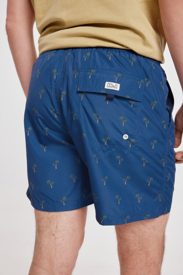 Fifty Outlet Bañador Estampado a Contraste Azul
