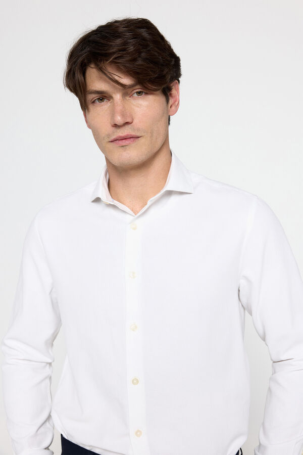 Fifty Outlet Camisa vestir estructura milano Blanco