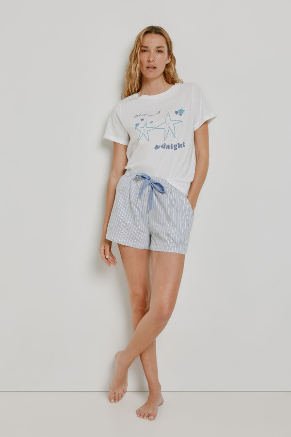 Milano Pijama estampada Azul