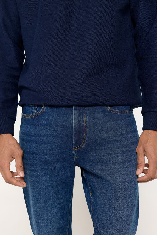 Fifty Outlet Pantalón denim slim aniversario Azul