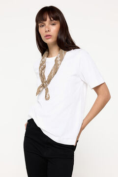 Fifty Outlet Camiseta basica algodon BCI Blanco