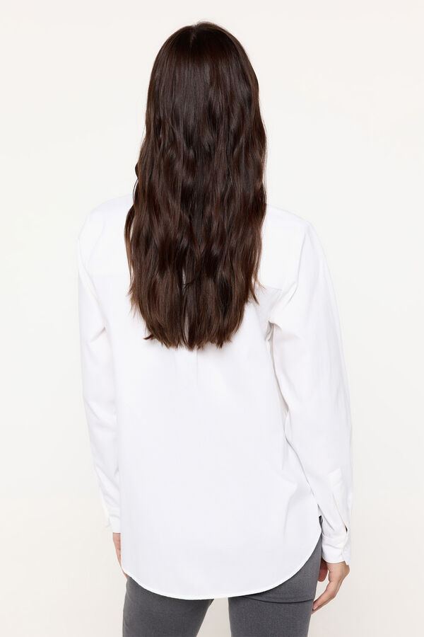 Milano Camisa B&aacute;sica Blanco