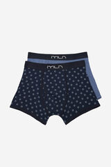 Milano Boxer Algod&oacute;n Estampado Azul