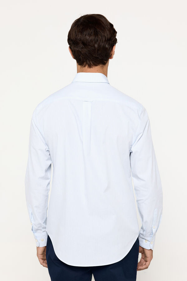 Fifty Outlet Camisa popelín lisa Azul