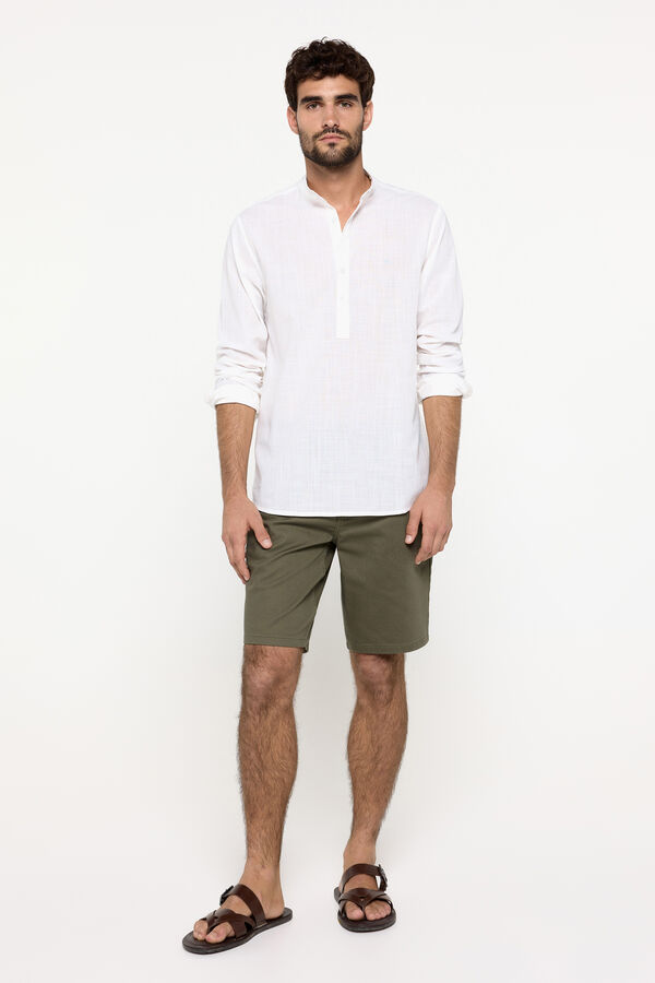 Fifty Outlet Camisa mao polera Blanco