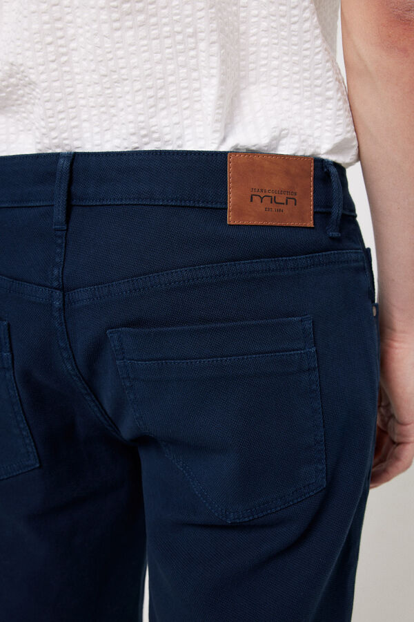 Fifty Outlet Bermudas denim estructura. Azul