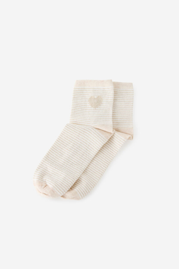 Fifty Outlet Calcetines rayas lurex Estampado